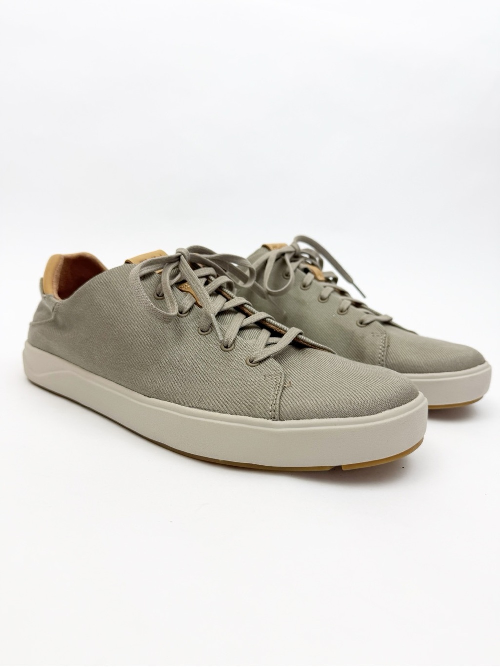 Olukai Lae’ahi Li Men’s Everyday Sneakers Clay Grey Canvas
